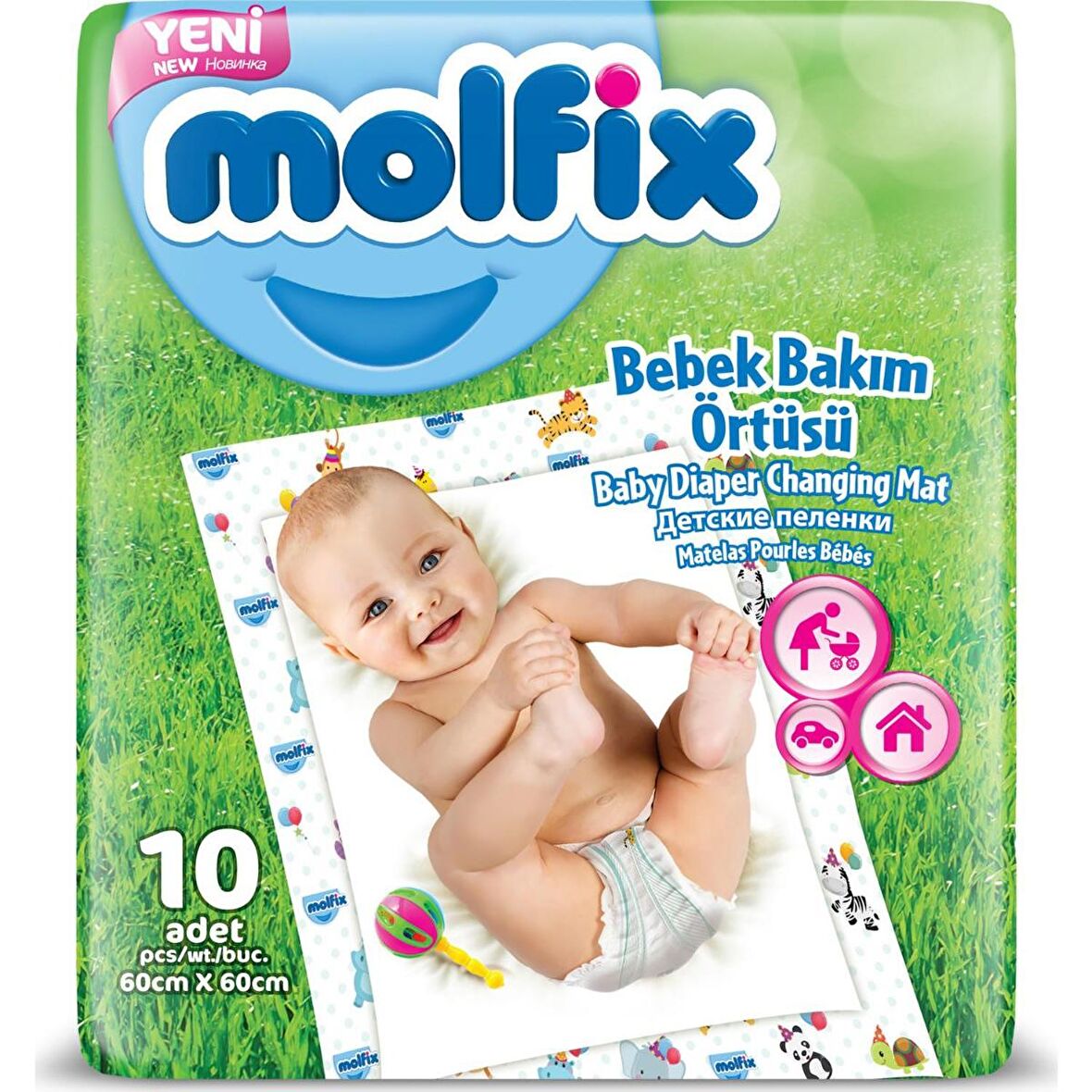 MOLFİX BEBEK BAKIM ÖRTÜSÜ 10 ADET