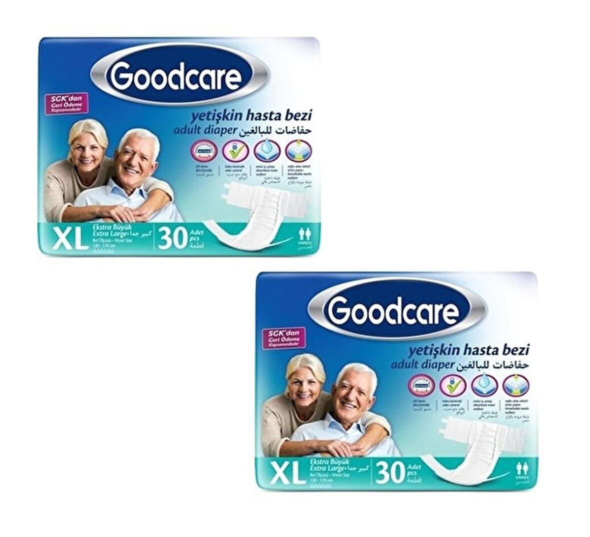 Goodcare Bel Bantlı Hasta Bezi 60 Adet XL Extra Large