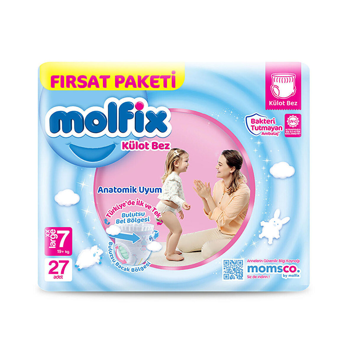 Molfix Külot Bez 7 Beden Xx Large Fırsat Paketi 27'li