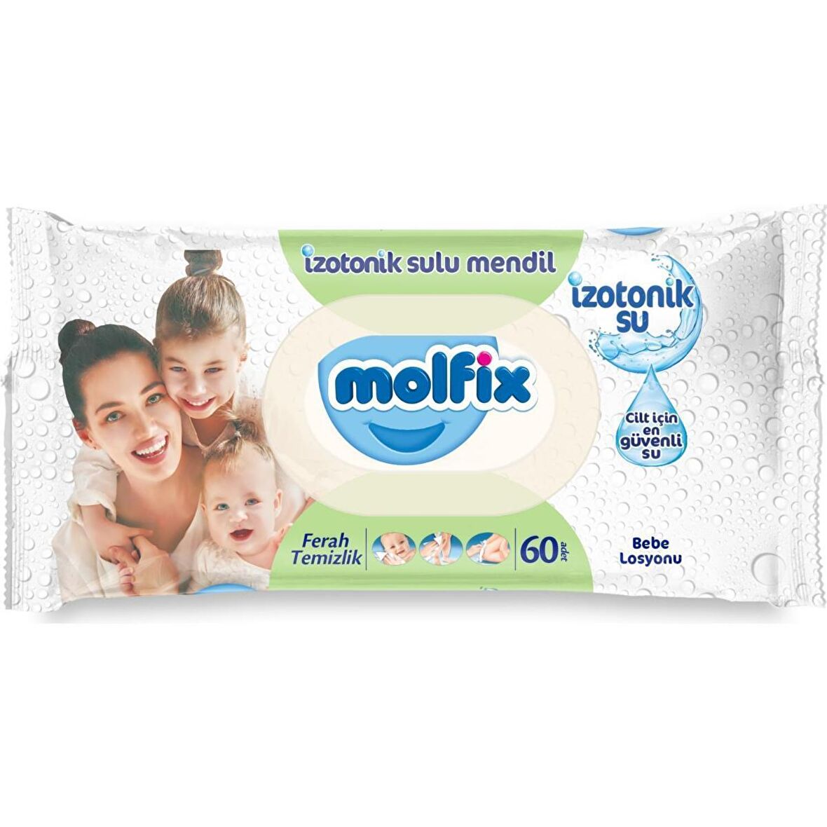 Molfix İzotonik Sulu Yenidoğan 50 Yaprak Islak Mendil