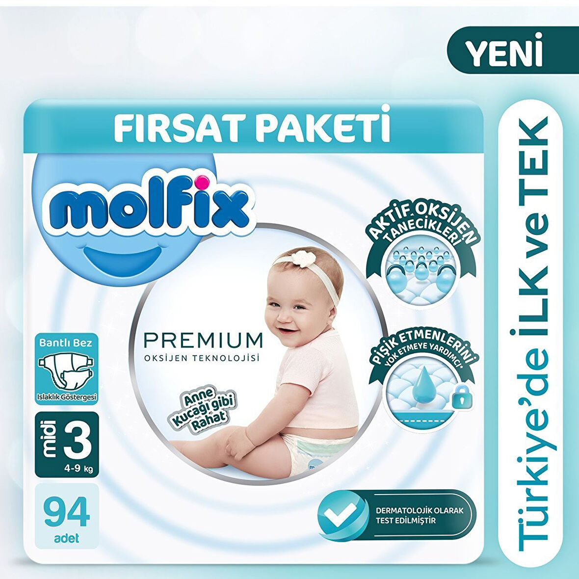 Molfix Premium Ultra Fırsat Paketi 3 No 94 lü