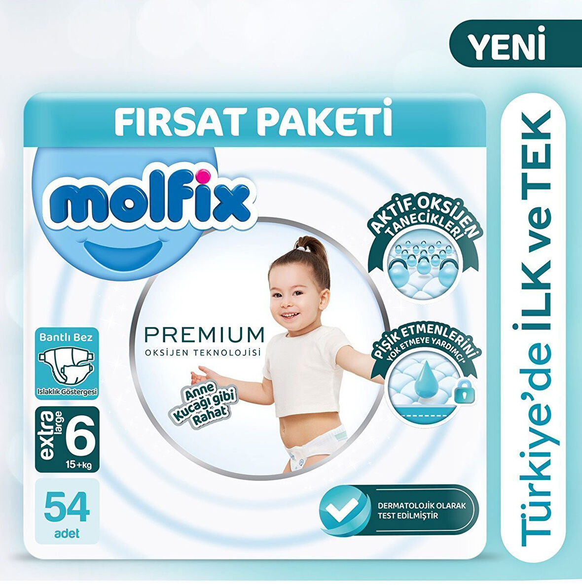 Molfix Premium Ultra Fırsat Paketi 6 No 54 lü