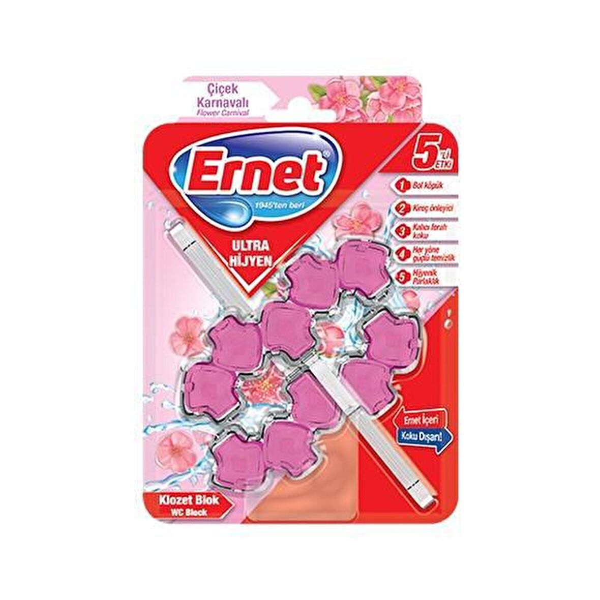 ERNET KLOZET ULTRA HİJYEN ÇİÇEK 2X50GR