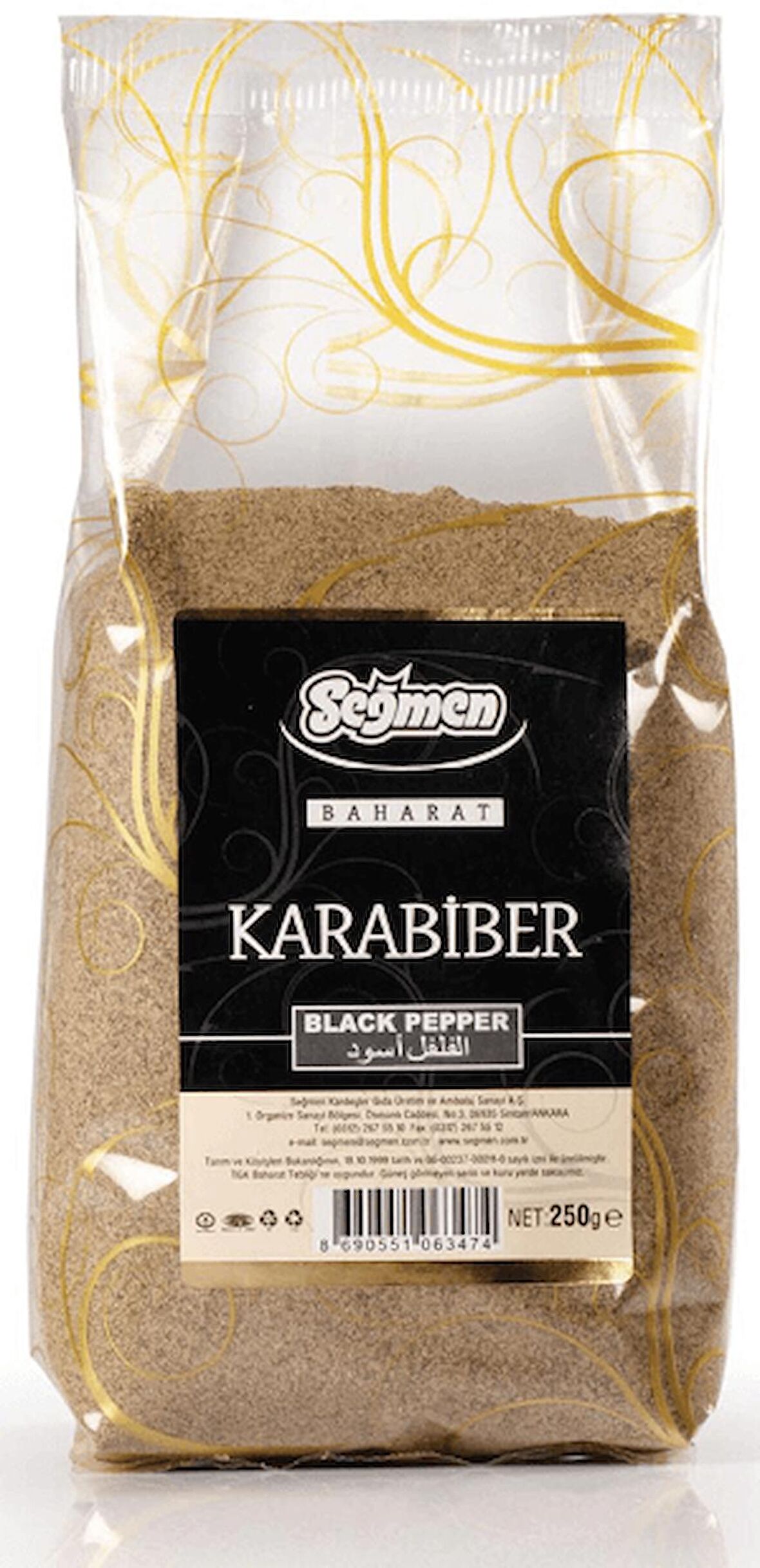 Seğmen Karabiber Poşet 250g