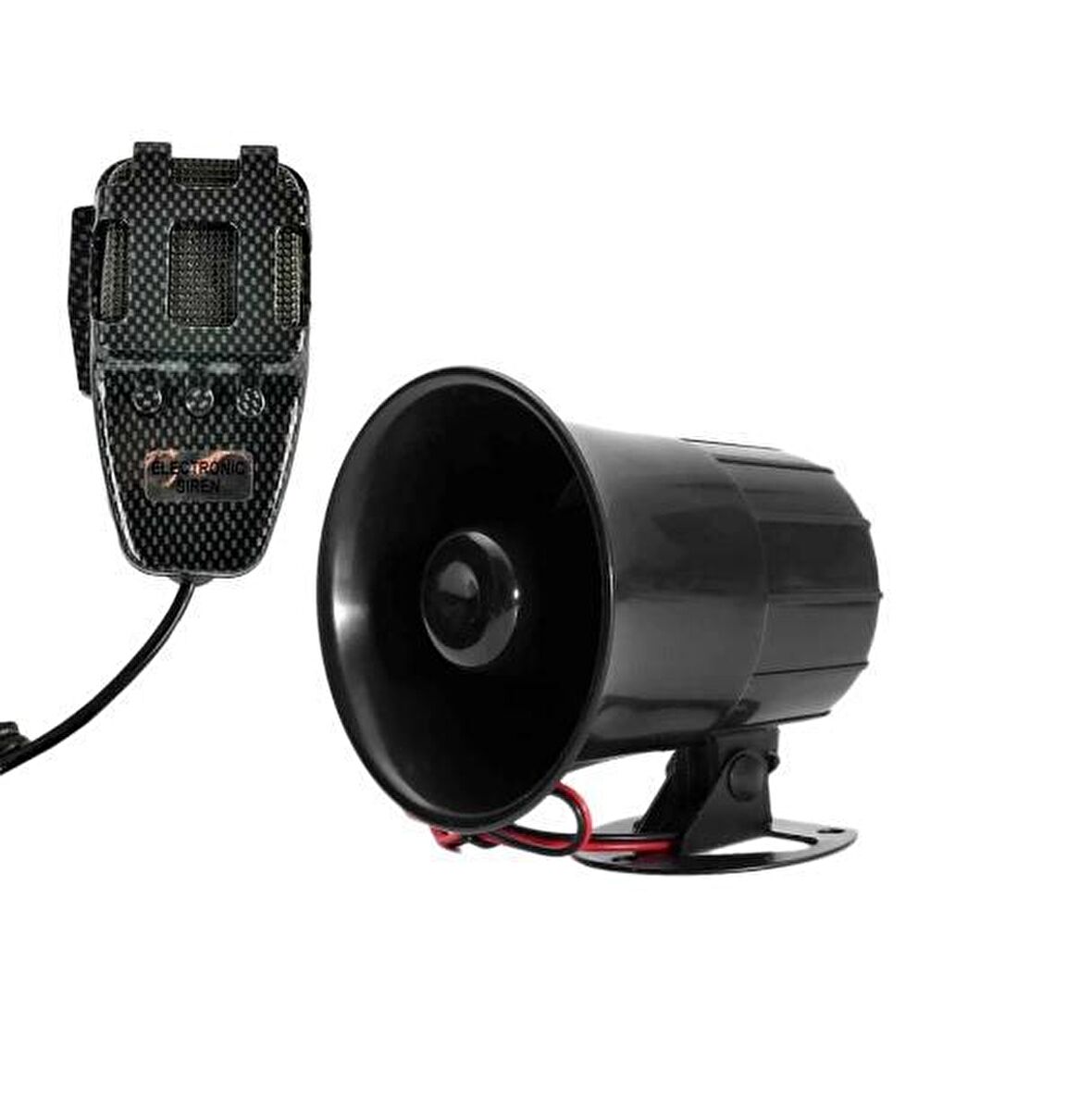 Polis Sireni Dat Dat 3 Sesli Mikrofonlu 12 Volt 60 Watt Megafon