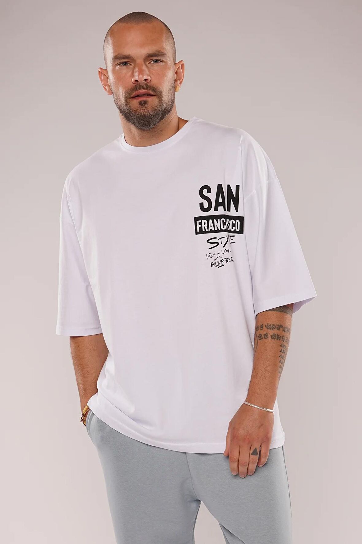 Gabria San Francisso Baskılı T-shirt
