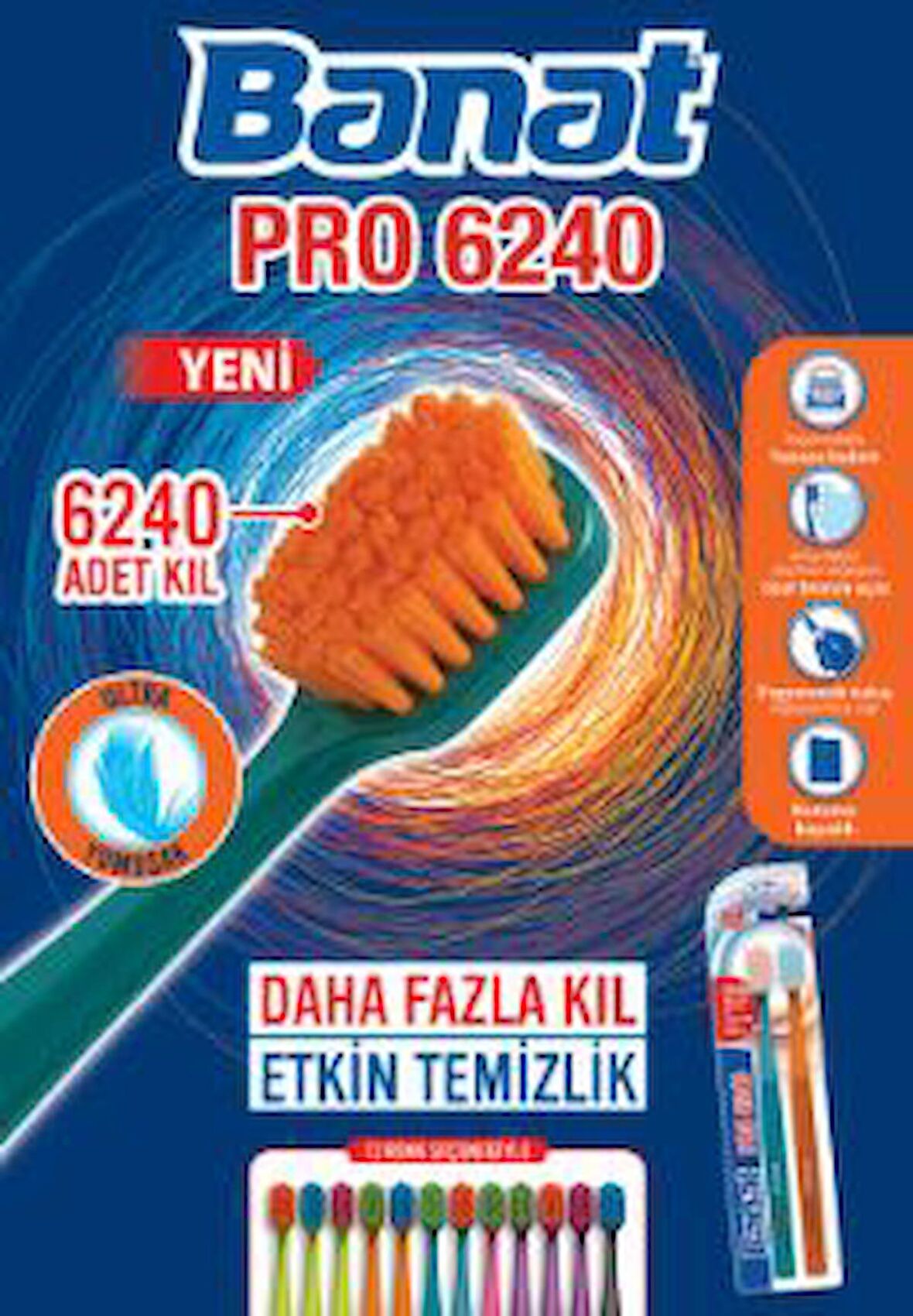 Banat PRO 6240 1+1 Diş Fırçası