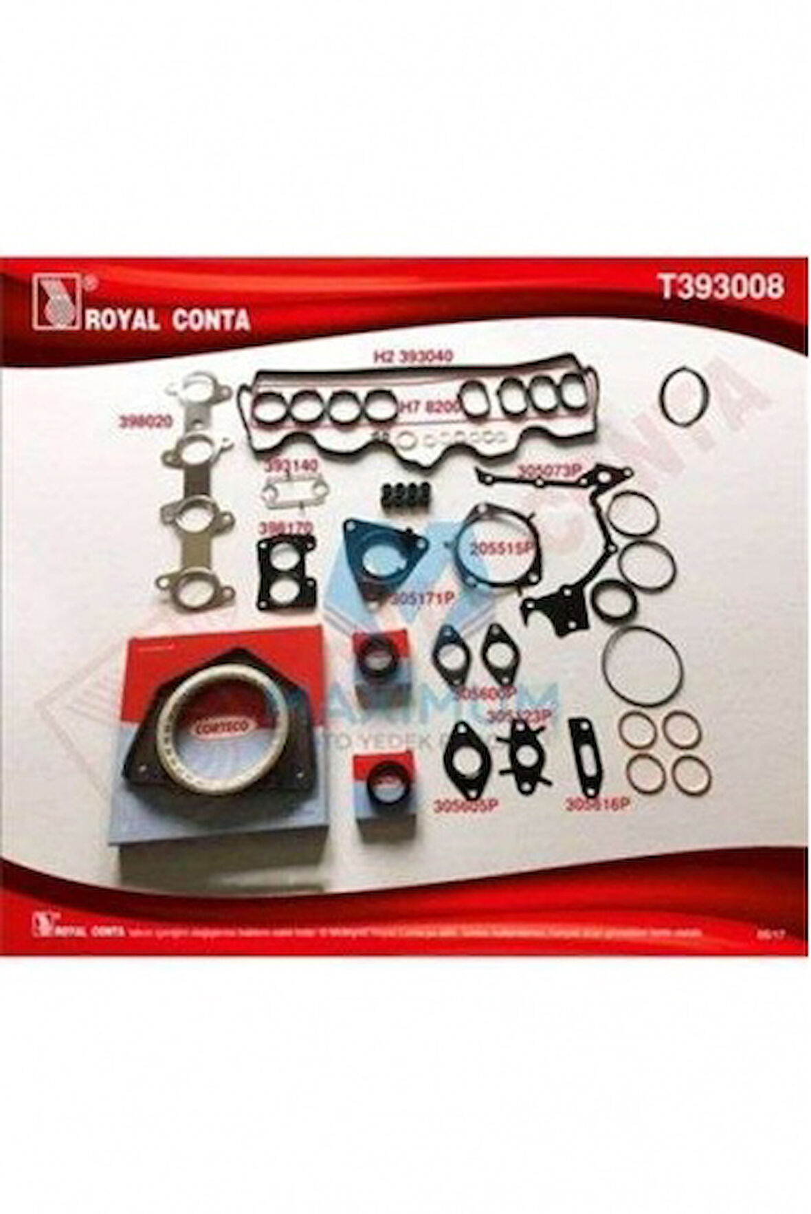 Alfa Romeo Motor Alt Takım Conta Fiat Bravo II 1.9d 07>14 Doblo 1.9d Jtd 01> İdea 1.9 Jtd 04> Stilo 1.9 D 05>08 - Royal T393008