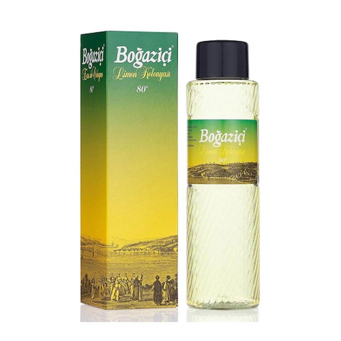 Boğaziçi Limon Kolonyası 80 Derece Pet Şişe 400 ml 12 Adet