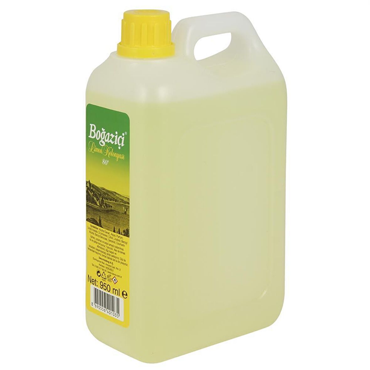 Boğaziçi Limon Kolonyası 80 Derece Pet Şişe 950 ml