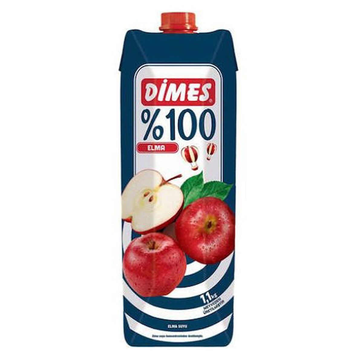 Dimes %100 Elma Meyve Suyu 1 Lt. (2'li)