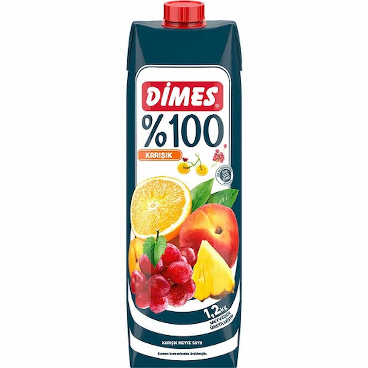 12'li Dimes %100 Karışık Meyve Suyu 1 lt.