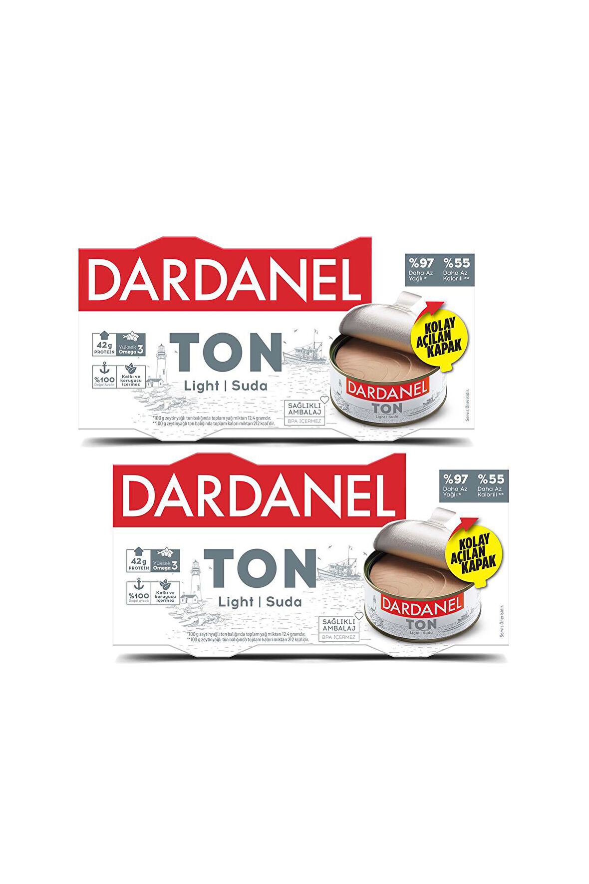 Dardanel Ligtht Ton Balığı 2x140 gr x 2 Adet