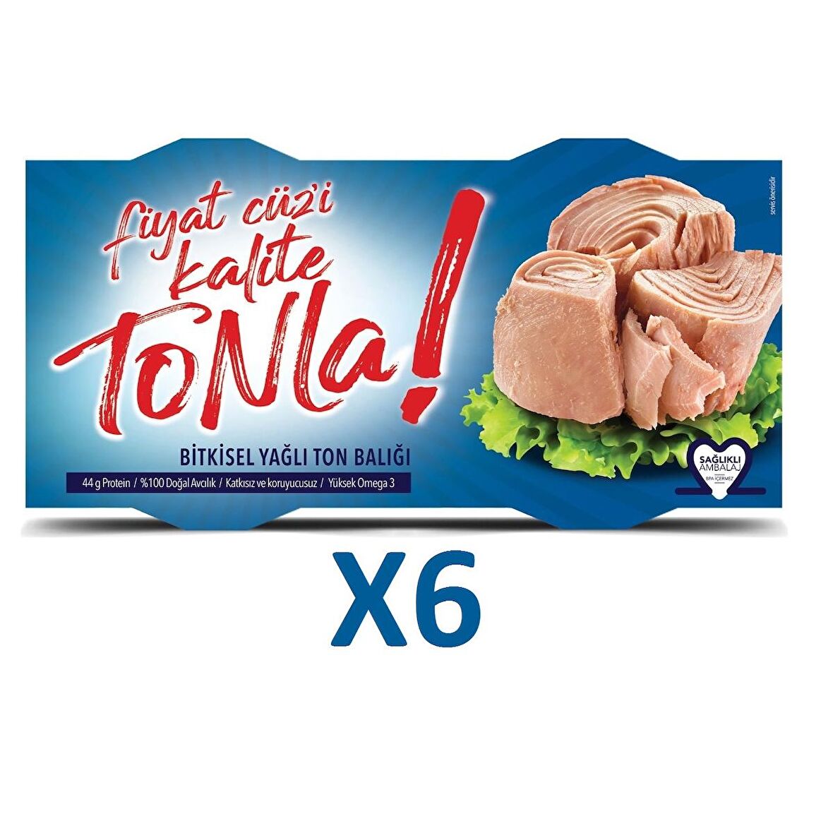 Fiyat Cüz'i Kalite Tonla Bitkisel Yağlı Ton Balığı 2x150g 6 Adet