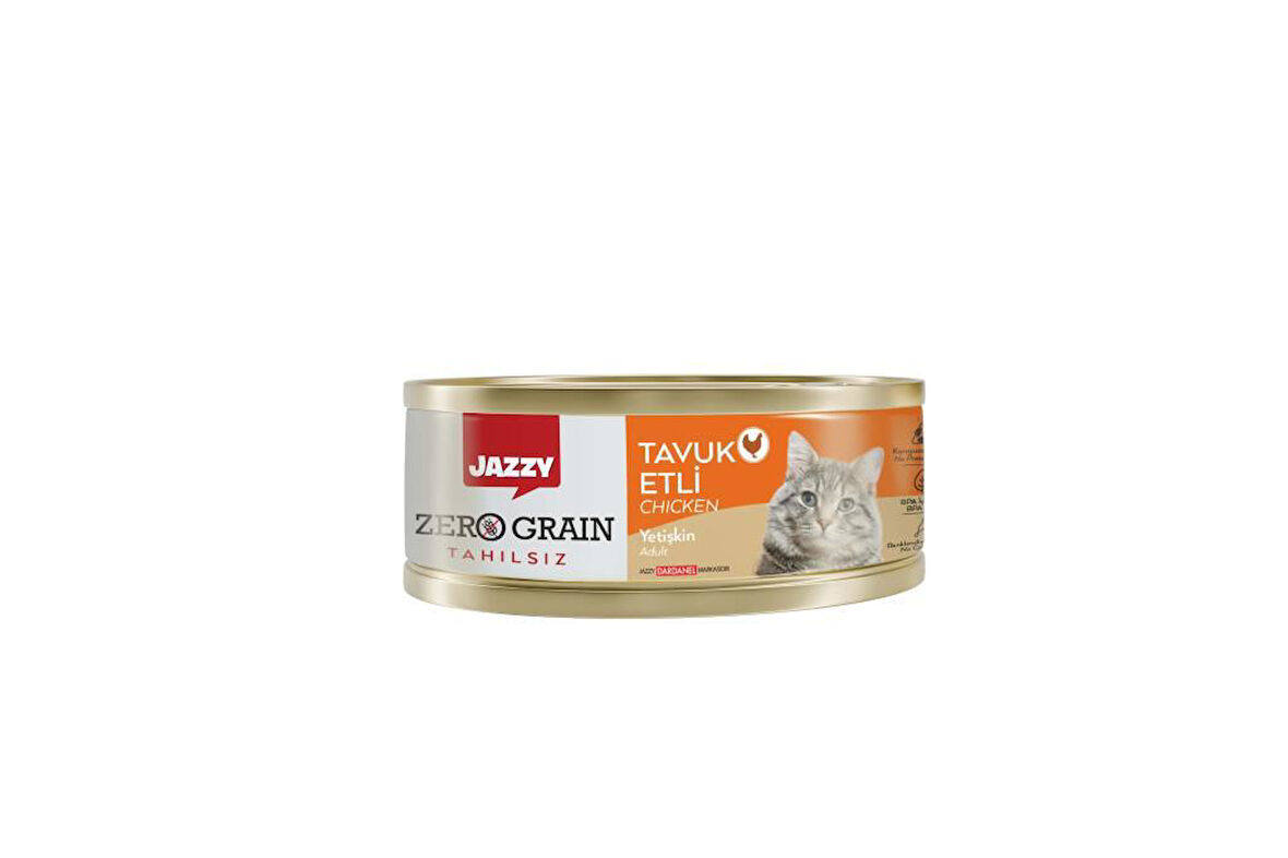 Jazzy Zero Grain Yetişkin Kedi Tavuklu 90 gr