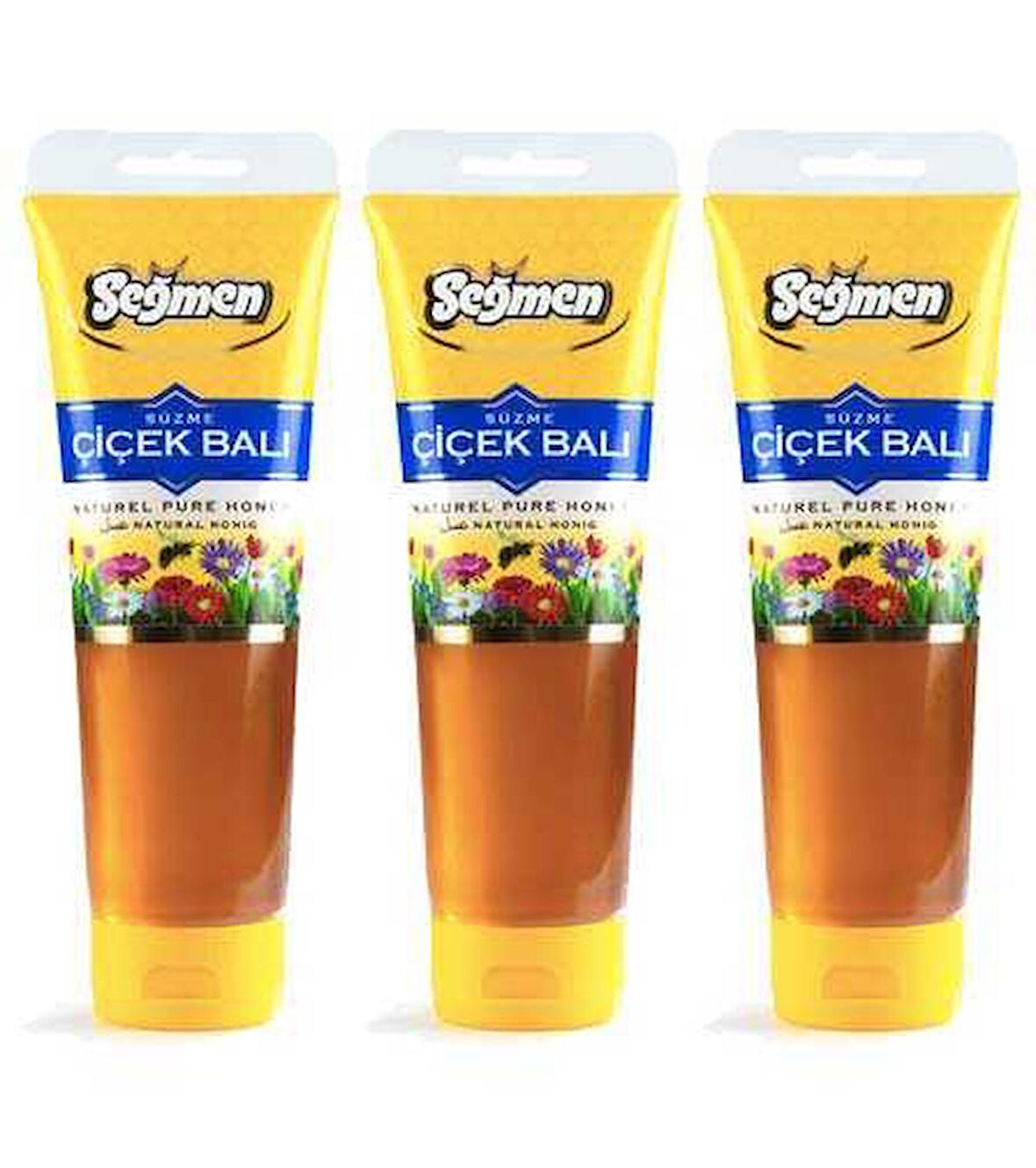 Seğmen Süzme Çiçek Balı Tüp 350g (3lü)