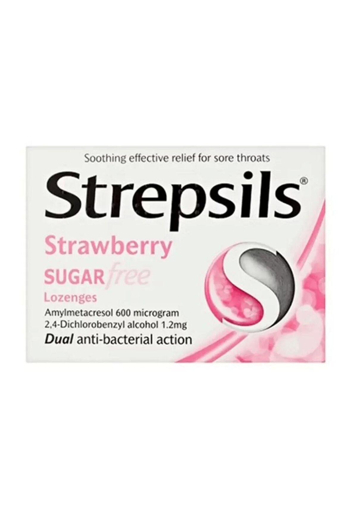 Strepsils Şekersiz Çilek Aromalı 16 Pastil