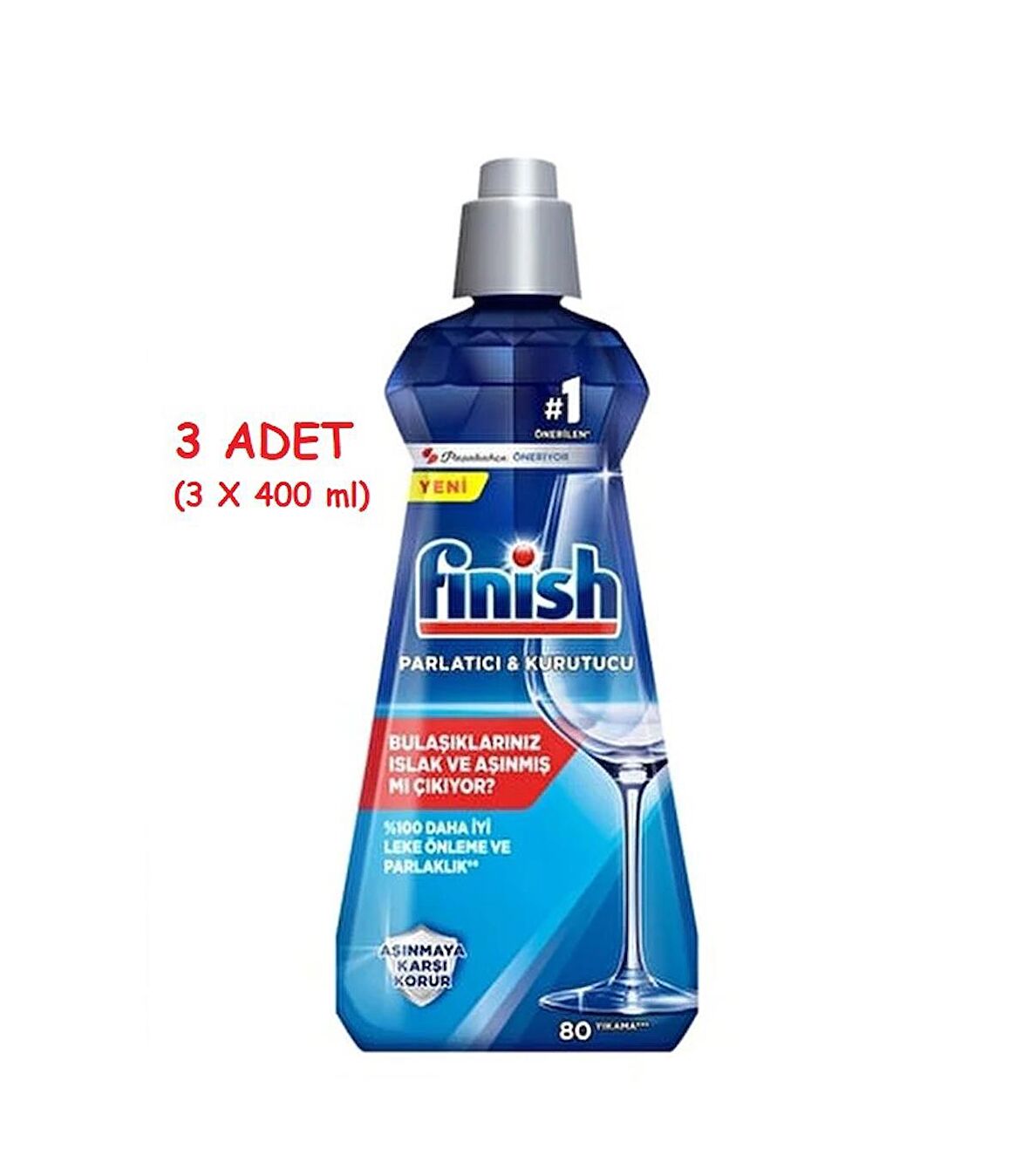 Finish Bulaşık Makinesi Parlatıcı ve Kurutucu 400 ml x 3ADET