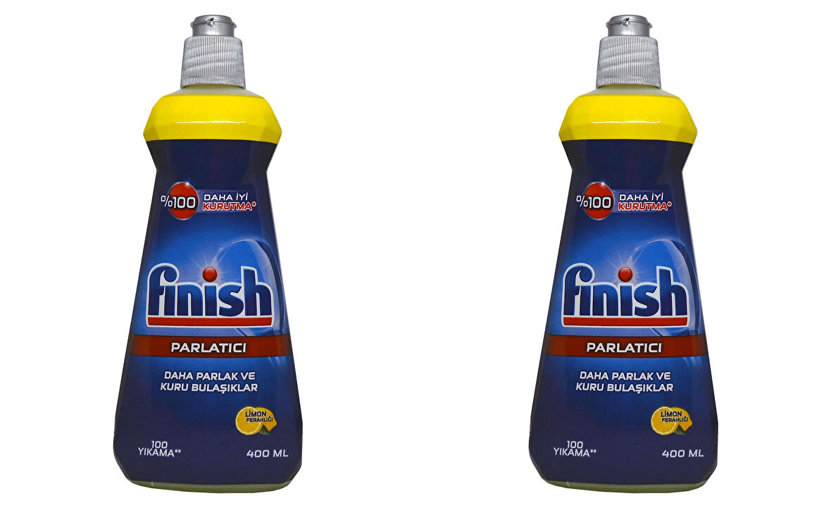 Finish Bulaşık Makinesi Parlatıcı 400 ml Limon-2 Adet
