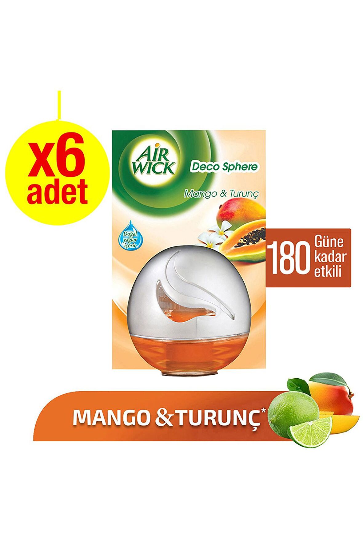 Oda Kokusu Decosphere Mango 75 ml x 6 - 3x2'li Paket