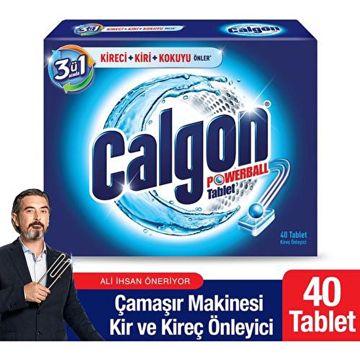 Calgon Powerball Tablet 40lı Kireç Ve Kir Önleyici