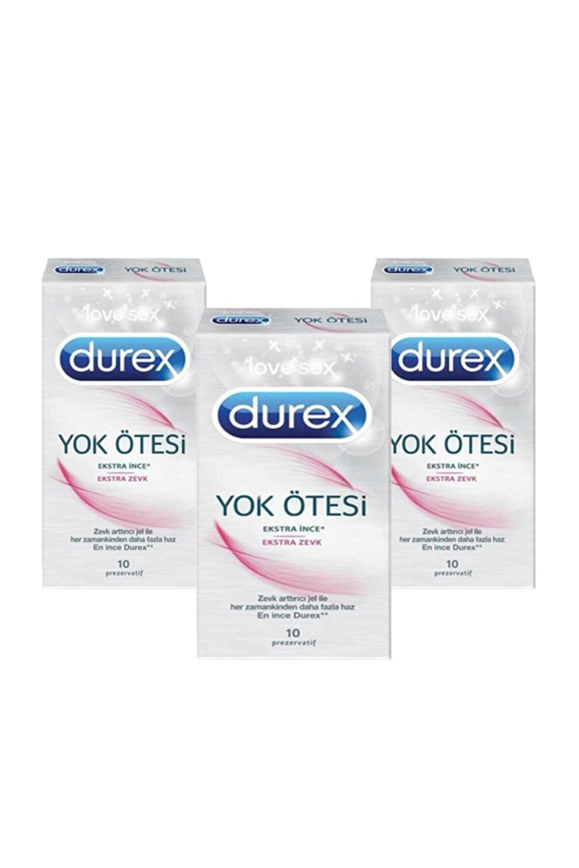 Prezervatif Yok Ötesi Ekstra Zevk 10lu Paket 3lü Set