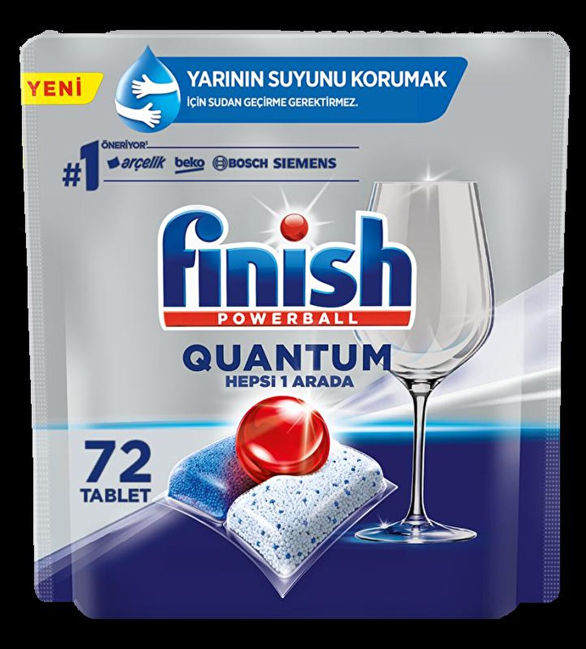 Finish Quantum 72 Yıkama Tablet Bulaşık Makinesi Deterjanı 72 Adet 