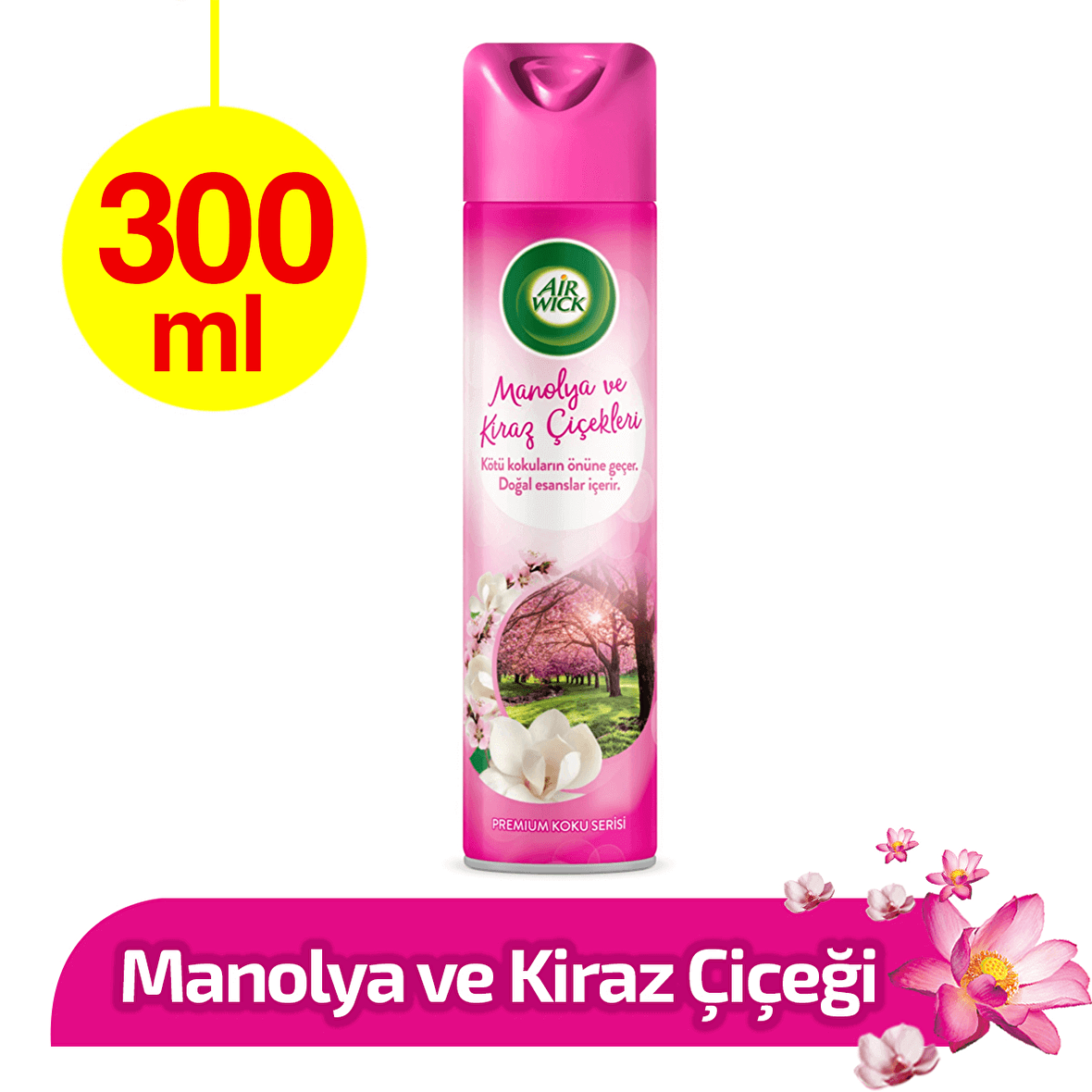 AİR WİCK AEROSOL MANOLYA & KİRAZ ÇİÇEĞİ 300ML