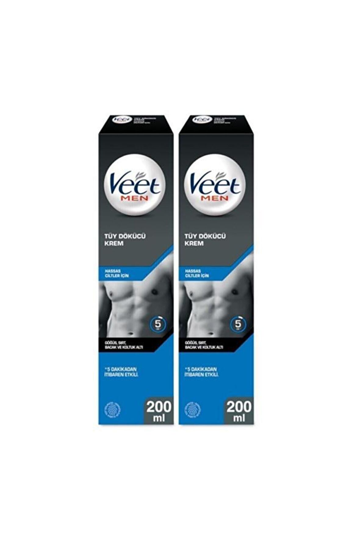 Veet Men Erkeklere Özel Tüy Dökücü Krem Hassas Ciltler 200ml x2