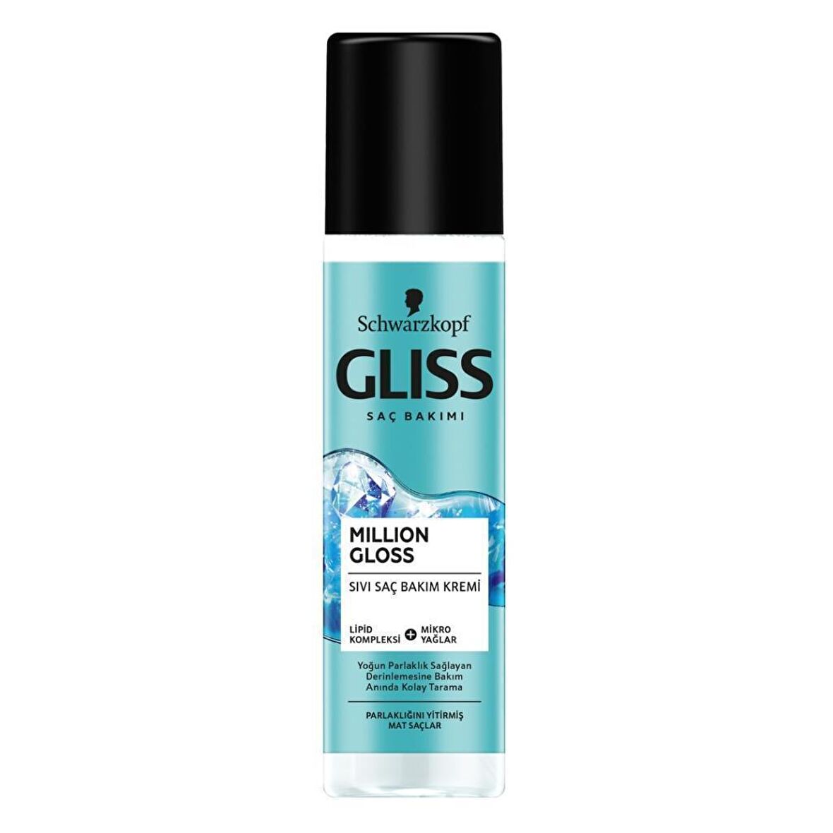 Gliss Million Gloss Parlaklık Verici Mat Saçlar İçin Keratinli Durulanmayan Sıvı Saç Kremi 200 ml