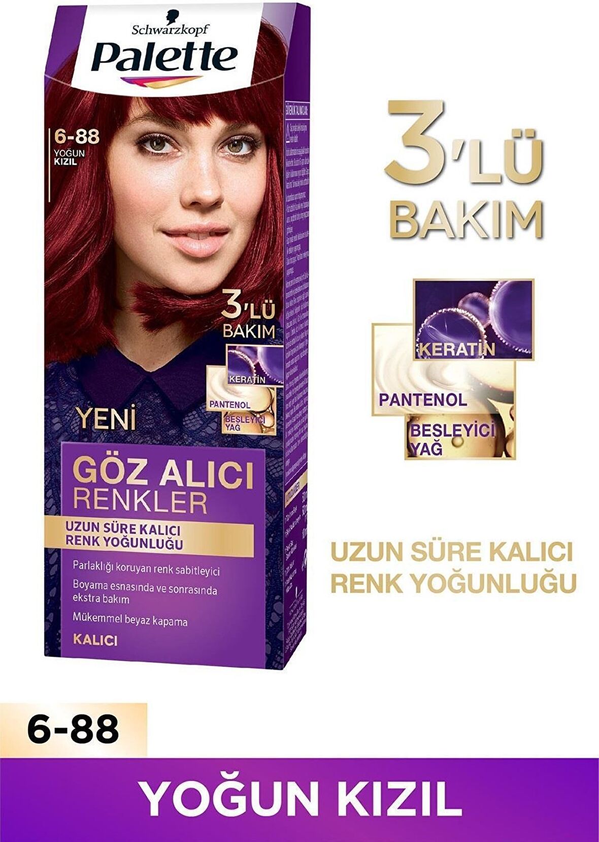 Palette Göz Alıcı Renkler 6-88 Yoğun Kızıl