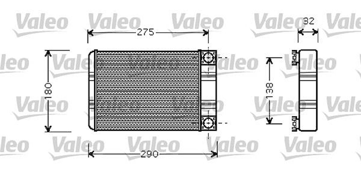 Mercedes Kalorıfer Radyatoru W203 00>07 Cl203 02>08 S203 02>07 C209 02>09 A209 03>10 R230 06>12 - Valeo 812321