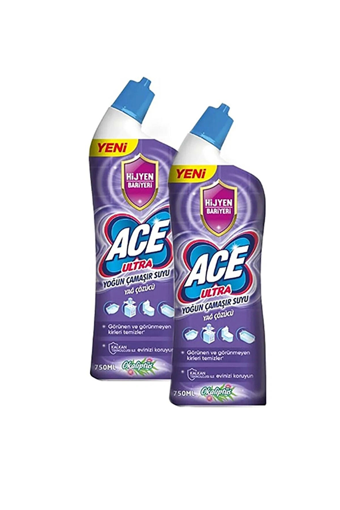 Ace Ultra Power Jel Kıvamlı Çamaşır Suyu Okaliptus 810g X 2 Adet