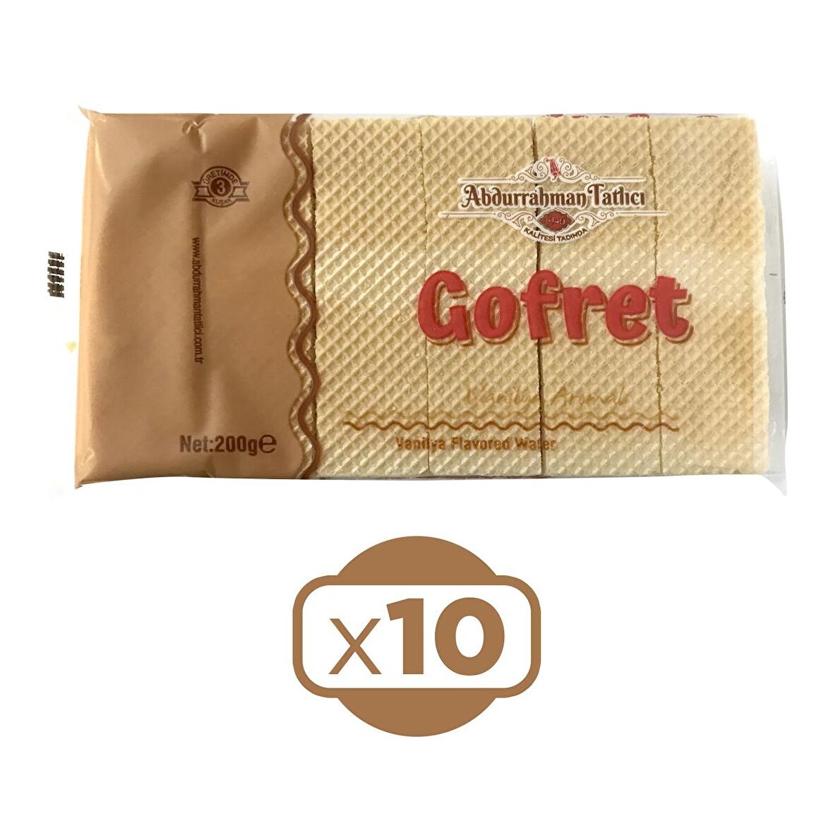 Gofret Vanilyalı 200 gr x 10 Adet