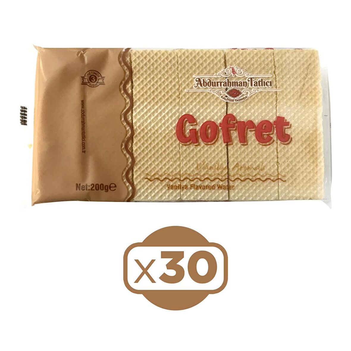 Gofret Vanilyalı 200 gr x 30 Adet