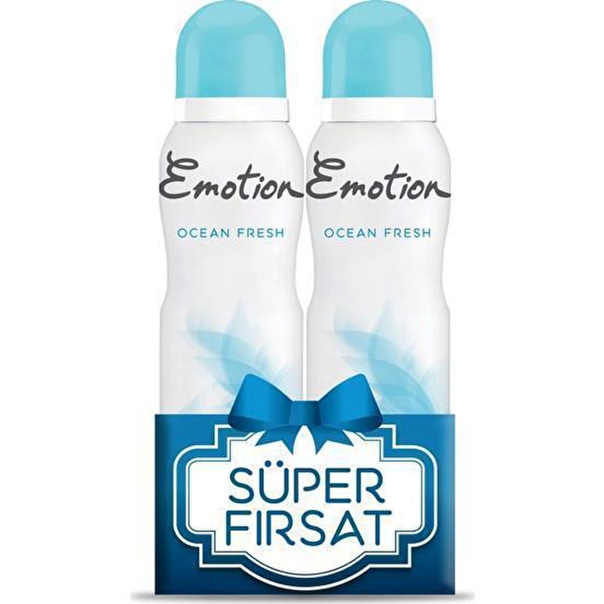 Emotion Ocean Fresh Pudrasız Leke Yapmayan Kadın Sprey Deodorant 150 ml x 2