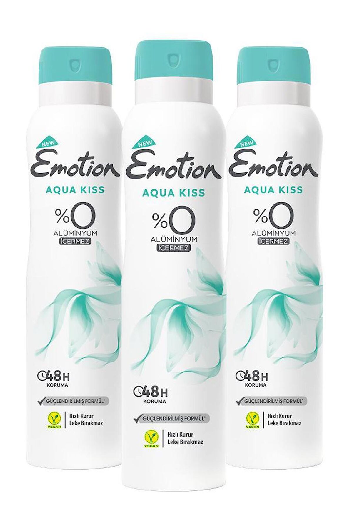 Emotion Aqua Kiss 3'lü Kadın Deodorant (3X150 ML)