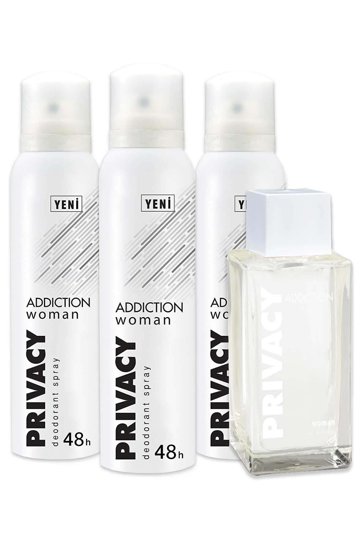 Addiction Edt Kadın Parfüm 100 ml + 3'lü Deodorant 150 ml ADD1-2