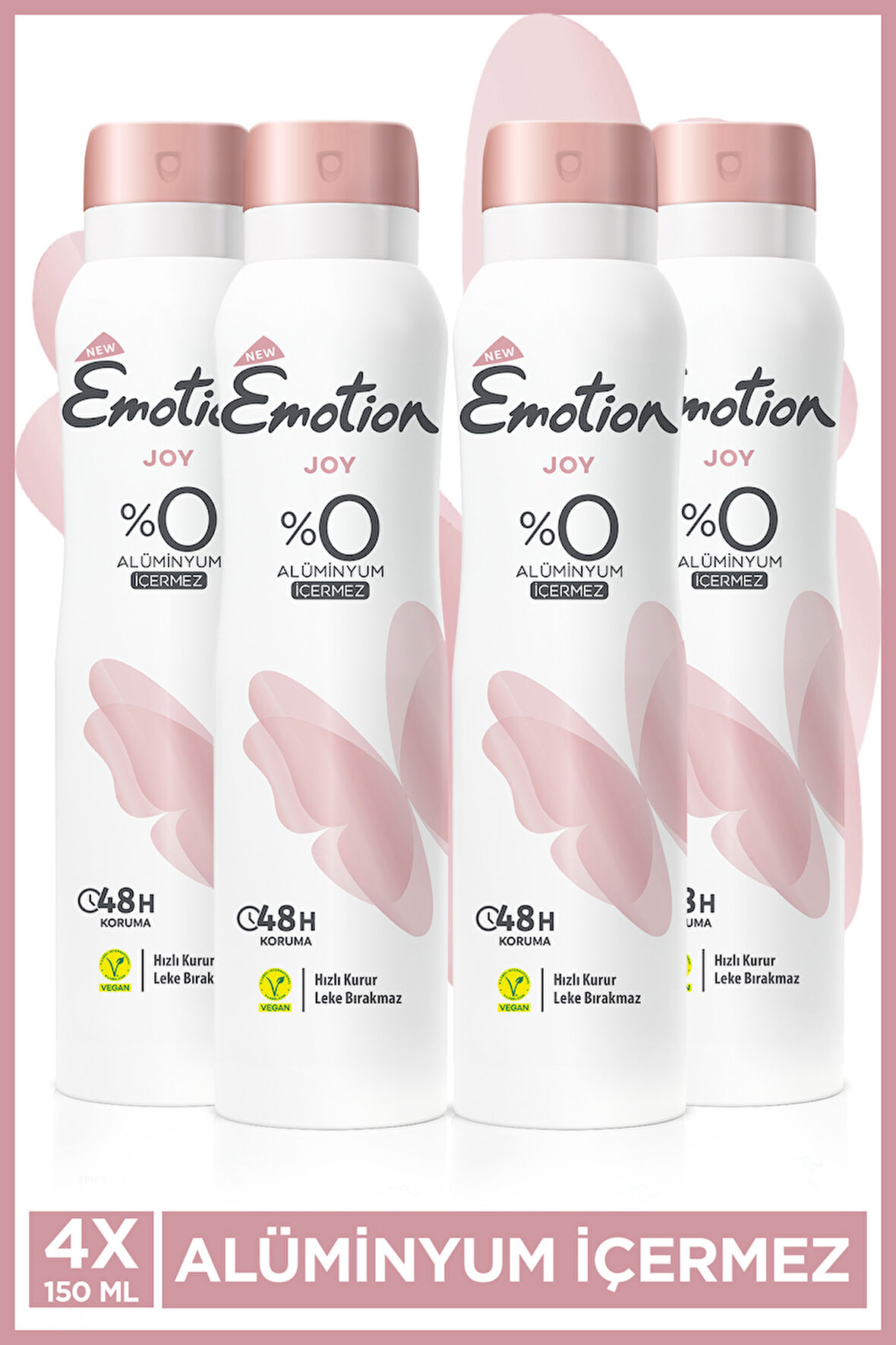 Emotion Joy Kadın Deodorant 4x150 Ml