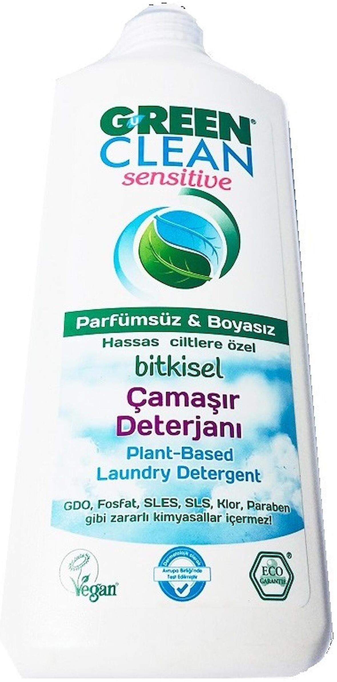 U Green Clean Leke Karşıtı & Bitkisel Renkliler için Sıvı Deterjan 13 Yıkama 1 lt