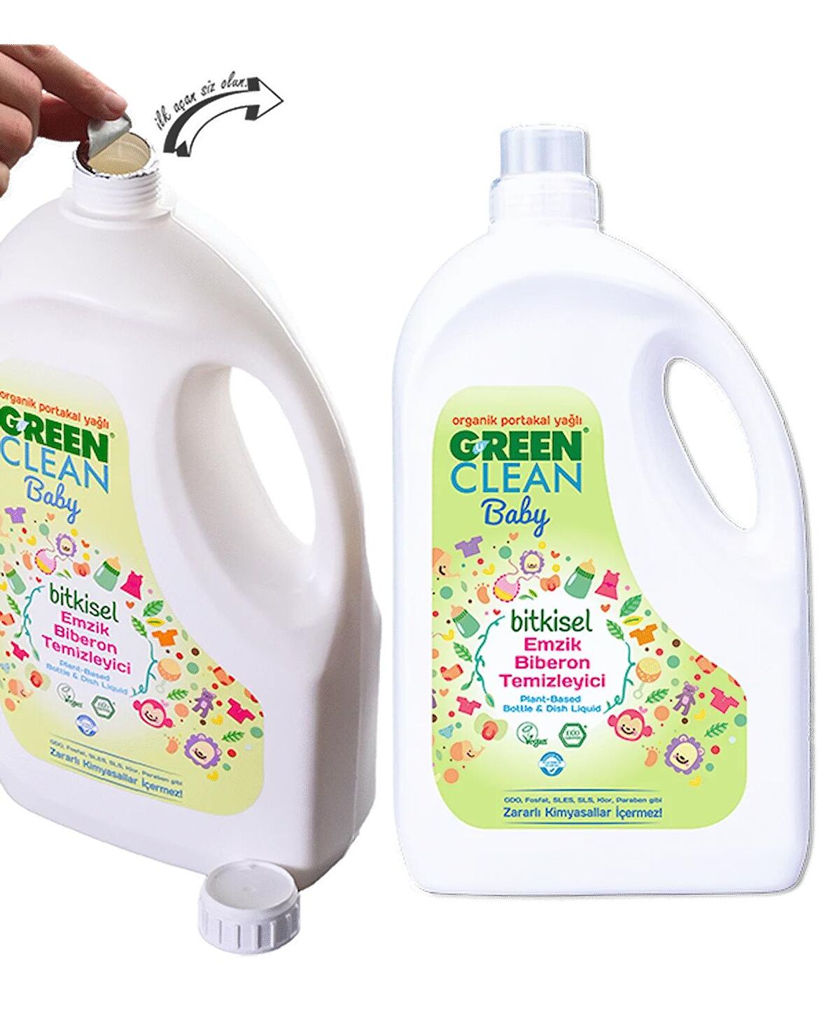 U GREEN CLEAN BABY EMZİK BİBERON TEMİZLEYİCİ 2750 ML