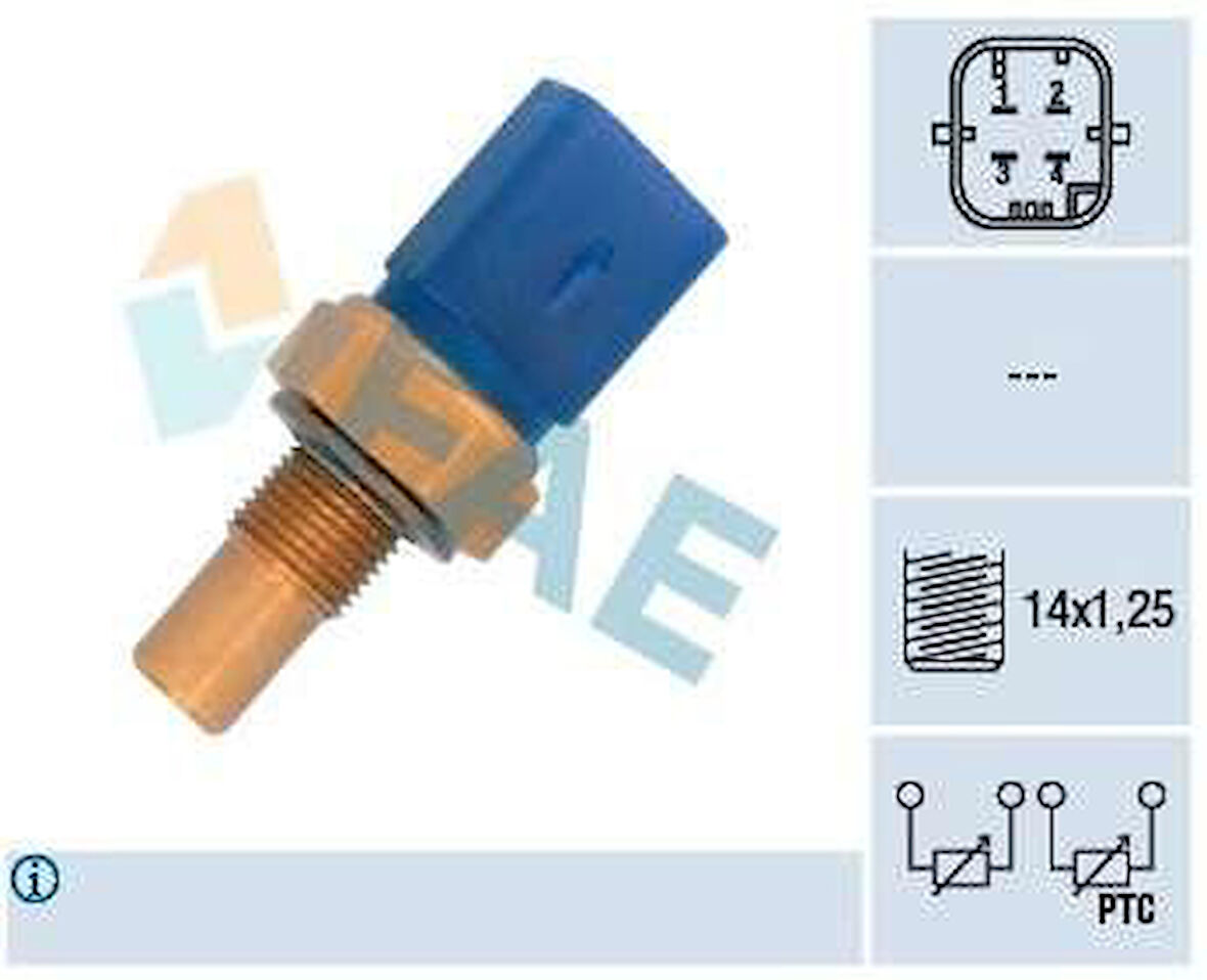 Psa Hararet Musuru Partner Berlingo Dw8 4 Fisli (mavı) - Fae 33791