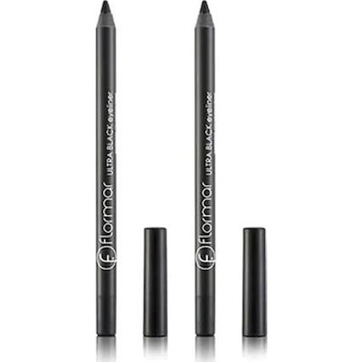 FLORMAR ULTRA BALCK - 2- AdeT- Yumuşuak Uçlu Göz kalemi  Tam Siyah