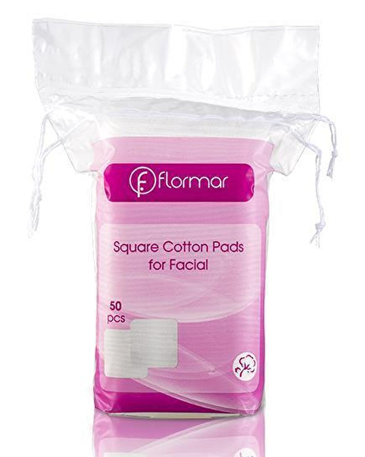 Flormar Square Cotton Pads Kare Disk Pamuk 50 Li