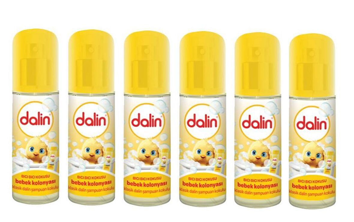 Dalin 6'lı Sprey Bebek Kolonyası Bıcı Bıcı Kokusu 150 ml