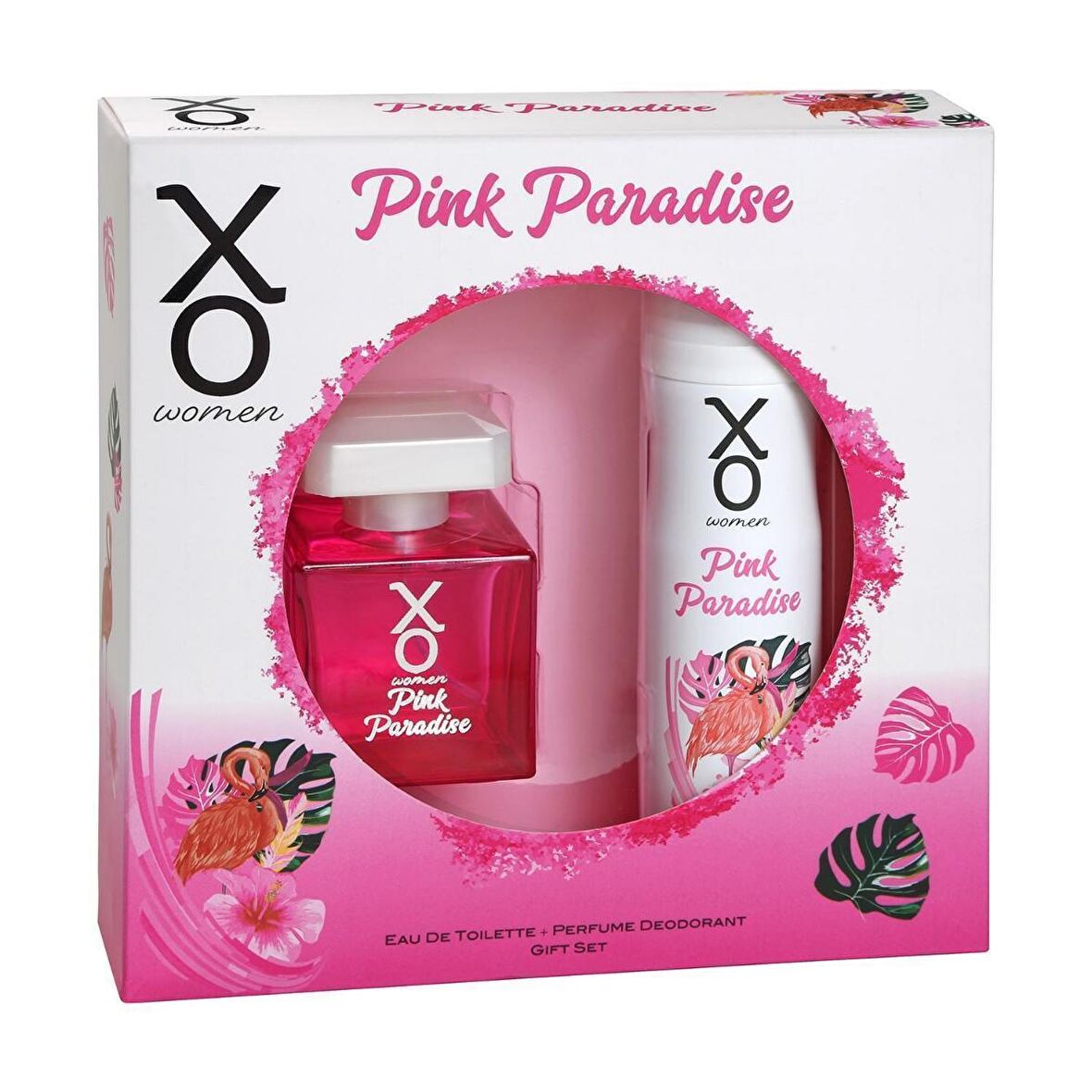 Xo Pink Paradise EDT Baharatli Kadın Parfüm 100 ml & Xo Pink Paradise Deodorant 125 ml 