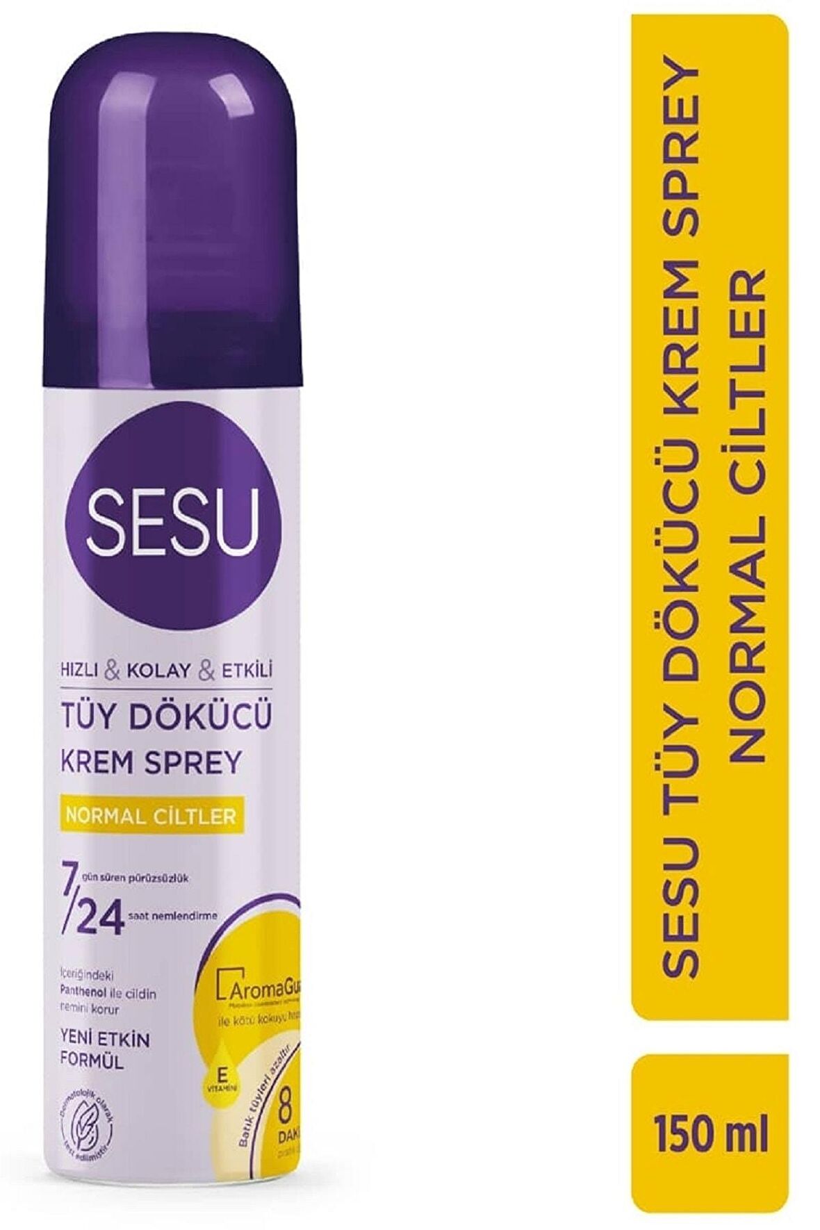 Sesu Normal Ciltler için Tüy Dökücü Krem Sprey 150 ml