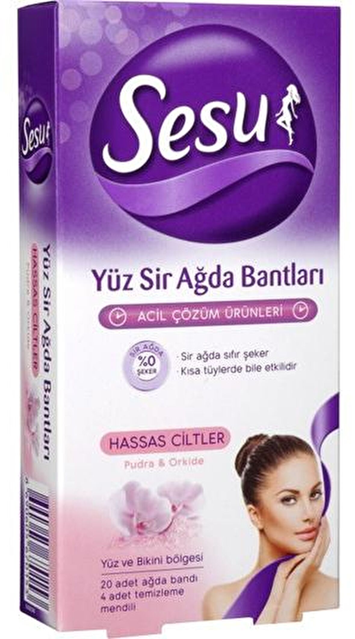 Sesu Bikini - Yüz için Ağda Bandı 20'li