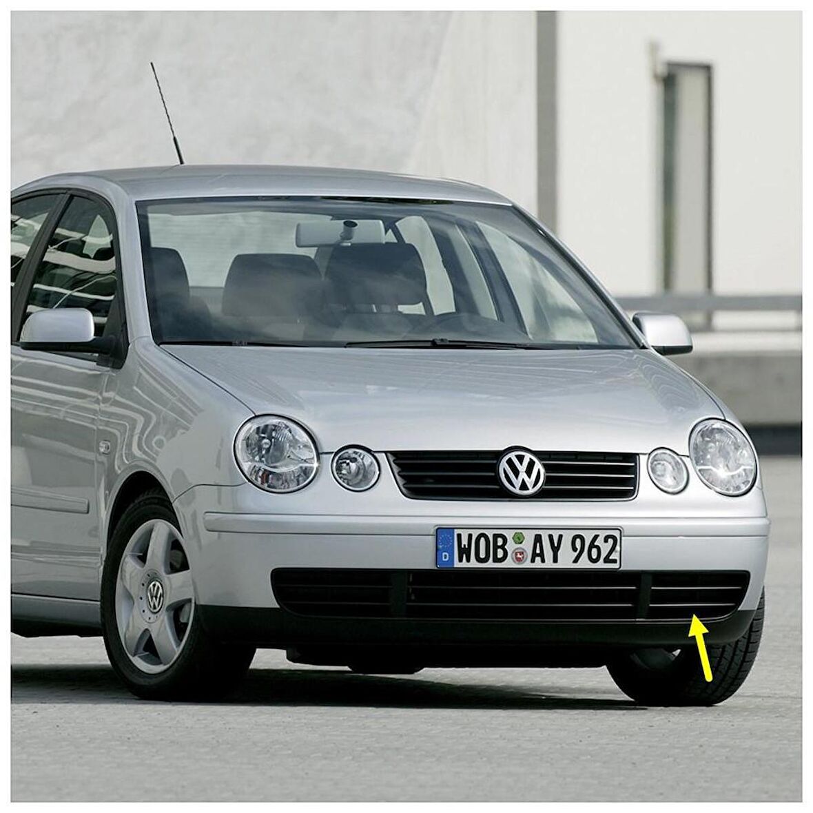 VW Polo 2002-2005 Ön Tampon Sol Izgarası Kapağı Sissiz 6Q0853665F