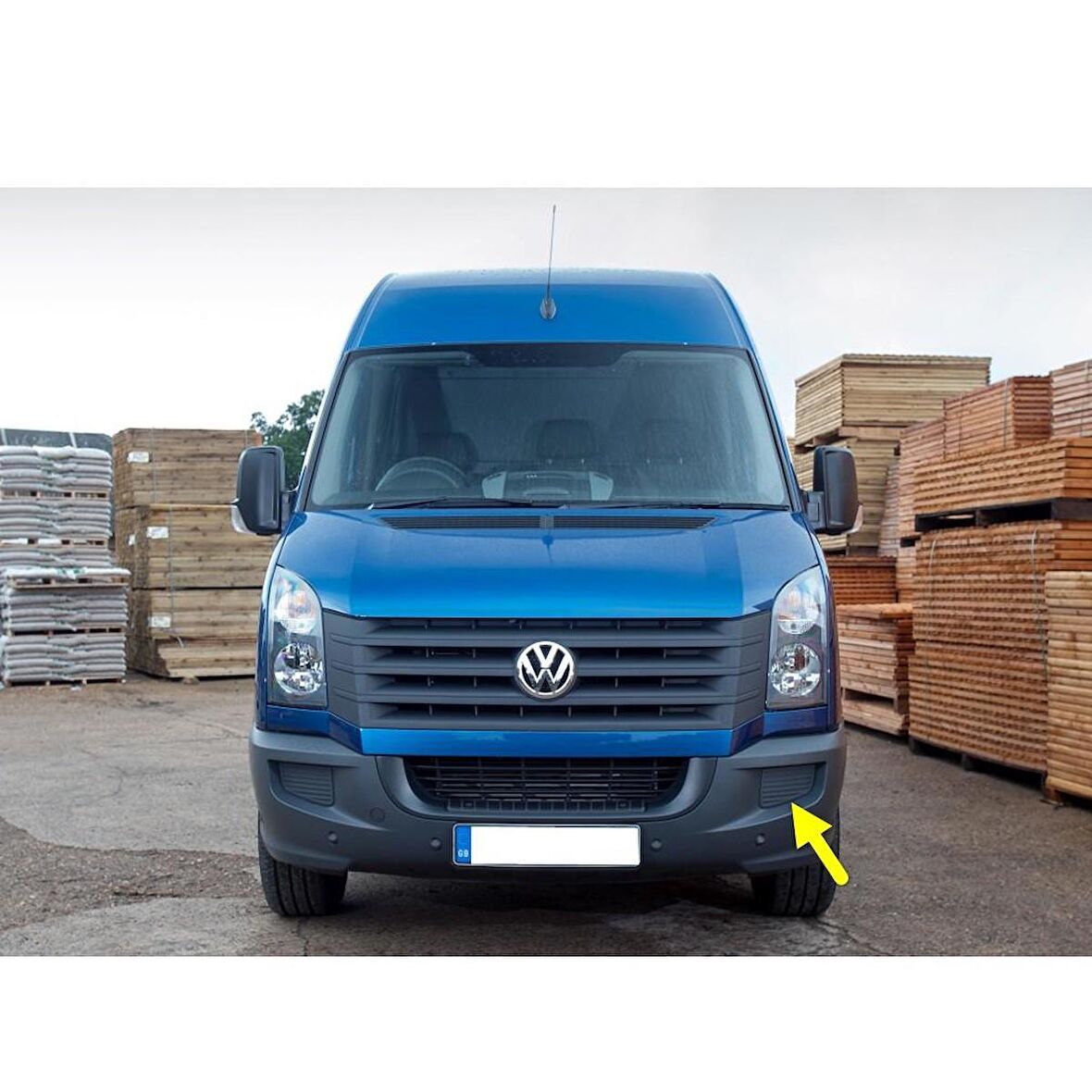 VW Crafter 2006-2013 Ön Tampon Sol Sis Farı Kapağı 2E0807675A